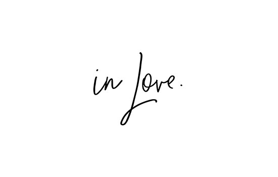 In Love minimalist print.
