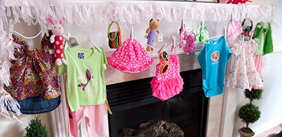 onesies on clothesline  Baby shower onesie, Baby shower