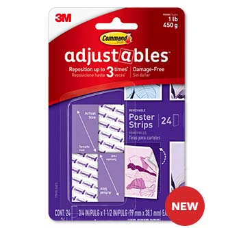 Command® Adjustables™ Poster Strips