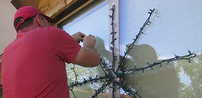 start stringing up your lights
