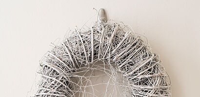 Modern Wreath Hanging