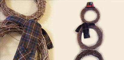 Snowman Wreath