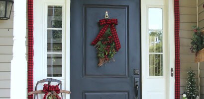 Outdoor Holiday Front Door Display
