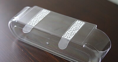 Apply strips to caddy
