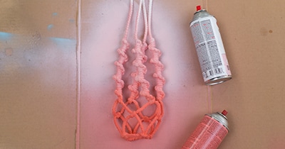 Spray Painted Hanger
