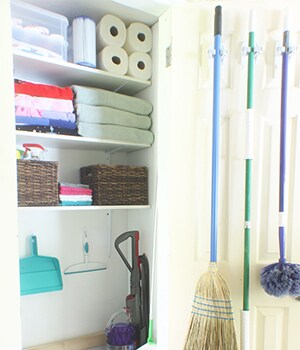 Enjoy your organized cleaning space!
