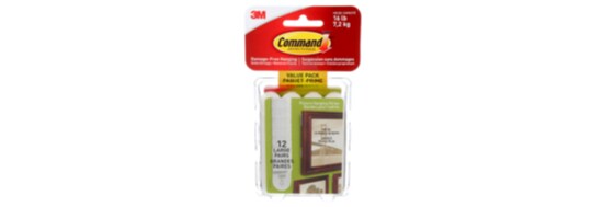 Command™ Picture Hanging Strips.
