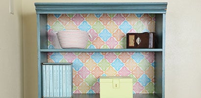Decorated Bookcase