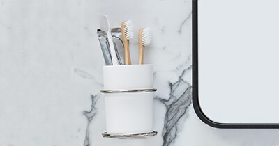 Bath Satin Nickel Accessory Organizer
