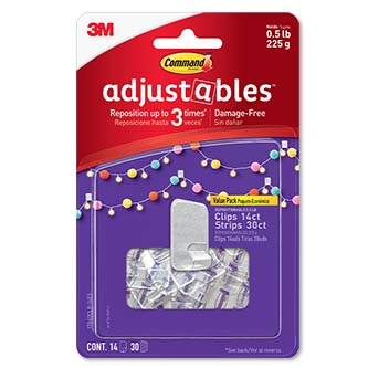 Command® Adjustables™ ½ lb Clips