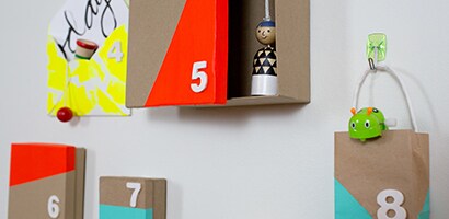Color-blocked Advent Tree
