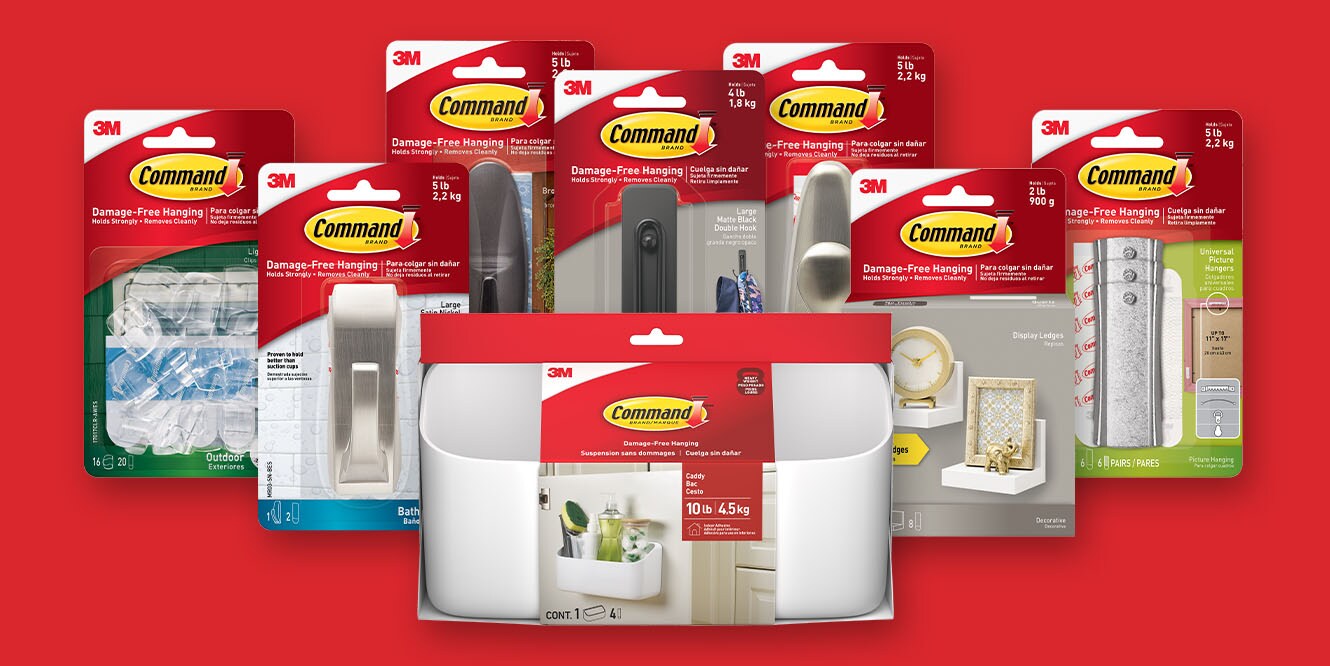 How to Apply Command™ Indoor & Outdoor Hooks, Ledges and Caddies
