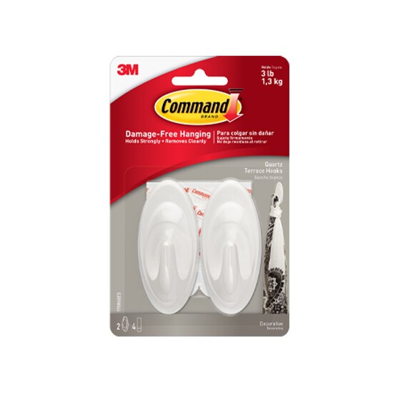 Command™ Quartz Terrace Hooks
