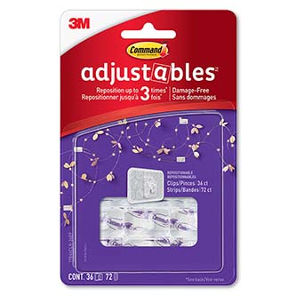 Command® Adjustables™ Mini Decorating Clips