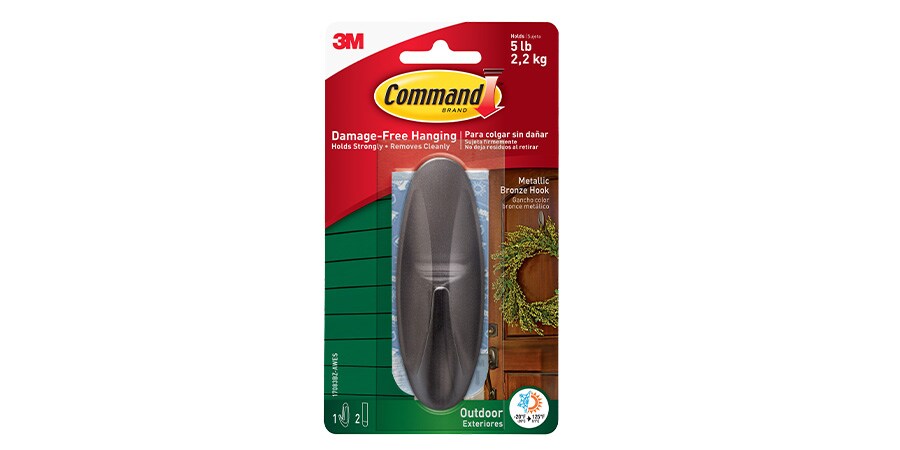 Command™ Outdoor Metallic Bronze Hook  
