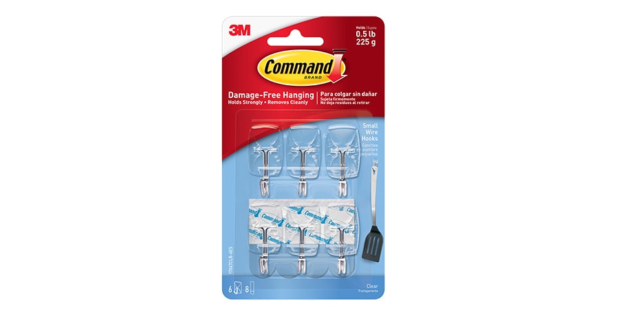 Command™ Clear Small Wire Hooks
