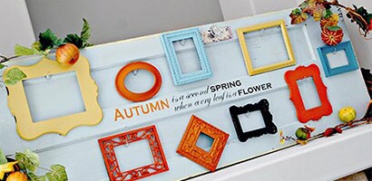 Autumn Mantel Display