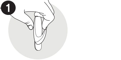 Step 1: Hold hooks gently in place.
