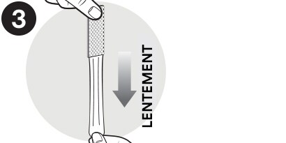 when removing the strip
