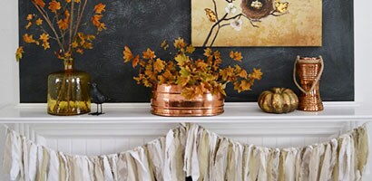 Fall Mantel Décor