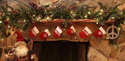 Mittens on the Mantel